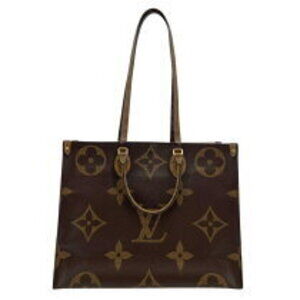 Louis Vuitton On the Go Brown Monogram Giant Reverse Tote Bag